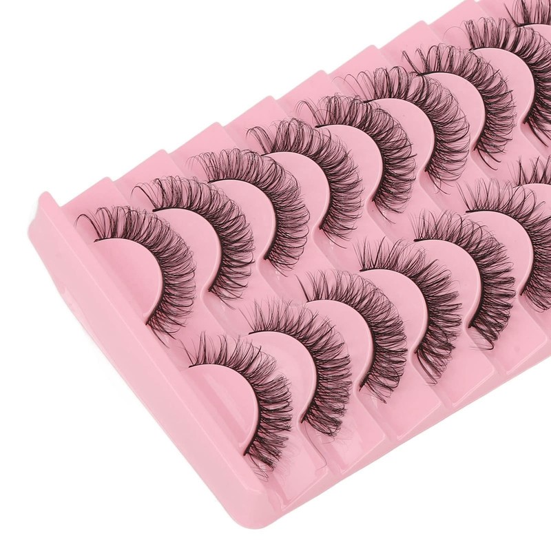 Pestañas Postizas, 10 Pares, Reutilizables, Suaves, 3D, Multicapa, Pestañas Postizas,