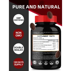Ubiquinol Dr Foster: Suplemento CoQ10 400 Mg para Salud Cardiovascular en Softgels, 120 Cápsulas