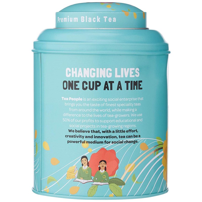 Tea People Darjeeling Muscatel Loose Black Tea Caddy, 125 g