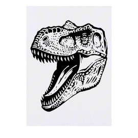 Azeeda 'T-Rex-Kopf' Temporäres Tattoo - Hautfreundlicher & Ungiftiger Abziehbild · Wasserfest (TO00069227)