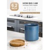 Nucookery 360°Rotating Utensil Holder, 7.2" Kitchen Utensil Crock, Ceramic Cooking