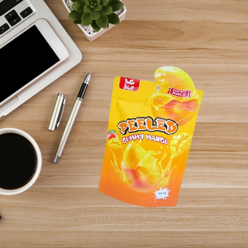 Juicy Jelly Peeled Gummy Mango 120g - 2 Pack 93009002277566-9309002277566