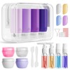 18 Piezas para Viaje, Kit de Botellas Reutilizable para Artículos