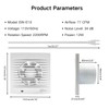 4 Inch Wall Mount Bathroom Exhaust Fan, Plug in Wall
