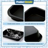 Uiifan Low Entry Cat Litter Box, Black Gray, 16.9 x