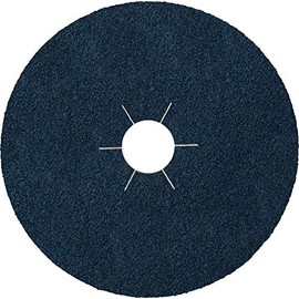 Klingspor 100711 CS 565 Fibre Discs / 100 x 16 mm / Grain 24 / 25 Pieces 125 x 22 mm Sternloch Korn 24 - 25 Stück