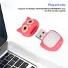 Cartoon U Disk Pink Owl Appearance High Speed Bulk Storage