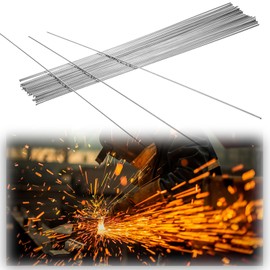 50pcs Aluminum Welding Rods Aluminum Brazing Rods Solution Welding Flux-Cored Rod Low Temperature Easy Melt Weldings Sticks No Flux Required or Samll Aluminums Projects