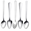 Grapefruit Spoon, 5-Piece Set, 4 Stainless Steel Grapefruit Spoons and