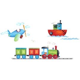 Eurographics DS-LIF1034 Deco Sticker Liv and Flo Boats Planes and Trains
