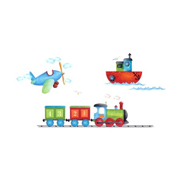 Eurographics DS-LIF1034 Deco Sticker Liv and Flo Boats Planes and