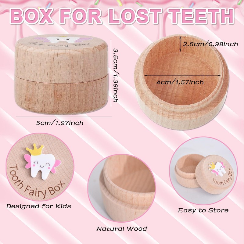3D Carved Tooth Fairy Pillow Box Tooth Fairy Set for