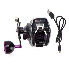 Waterproof Digital Display Baitcasting Reel 8.0:1 Speed Ratio 18+1 Bearing Number Fishing Reel Counter(Left Hand )