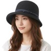 RUNQIU Women's Straw Hat with Chin Strap, Small Face Effect,