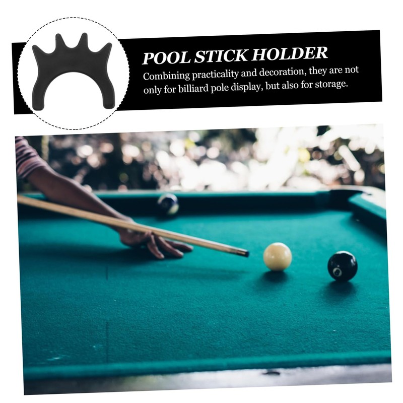 KICHOUSE 2pcs Pool Cue Stand Durable Billiard Cue Bridge Holder