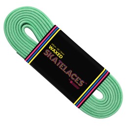 Bont Skates - Cordones encerados - 6 mm y 8 mm - 47 pulgadas, 71 pulgadas, 79 pulgadas, 96 pulgadas, 108 pulgadas, verde pistacho, Verde pistacho, 6mm Wide / 96 inch / 245cm
