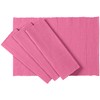 C'est Ca Textiles Ribbed Cotton Placemats, Set of 4, Azalea