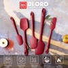 DI ORO Silicone Spatula Set - Rubber Kitchen Spatulas for