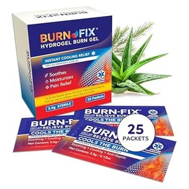 Gel Quemaduras Burnfix Por Sobre Crema Hidrogel Calmante Una Sensación Refrescante Instantánea Sobres Ideales Botiquines