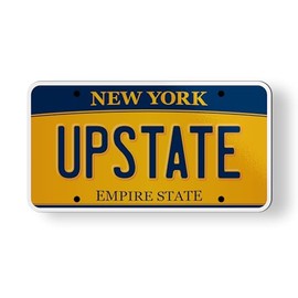 Upstate New York State License Plate Style Magnet for Car Fridge Locker Metal Door - 3.5"