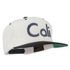 e4Hats.com Cali Embroidered Snapback Cap - Natural Black OSFM