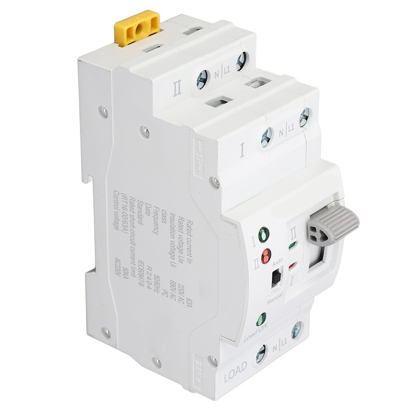 Dual Power Automatic Transfer Switch 2P 63A Millisecond Switching Power