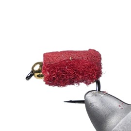 Bush Craft 80456 Fly Pellet #10 Beaded Blood Red x 5