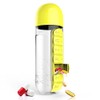 Asobu Daily Pill Box Organizer with 20 oz Water Bottle