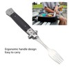 Folding Spring Fork Reusable Stainless Steel Automatic Foldable Spring Fork