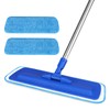 17.5" Professional Microfiber Floor Cleaning Mop, Flat Mop with Stainless
