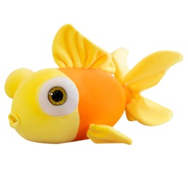 zhidiloveyou Fish Stuffed Animal Yellow Goldfish Plush Cute Toy Gifts for Kids Adults, 13.78"