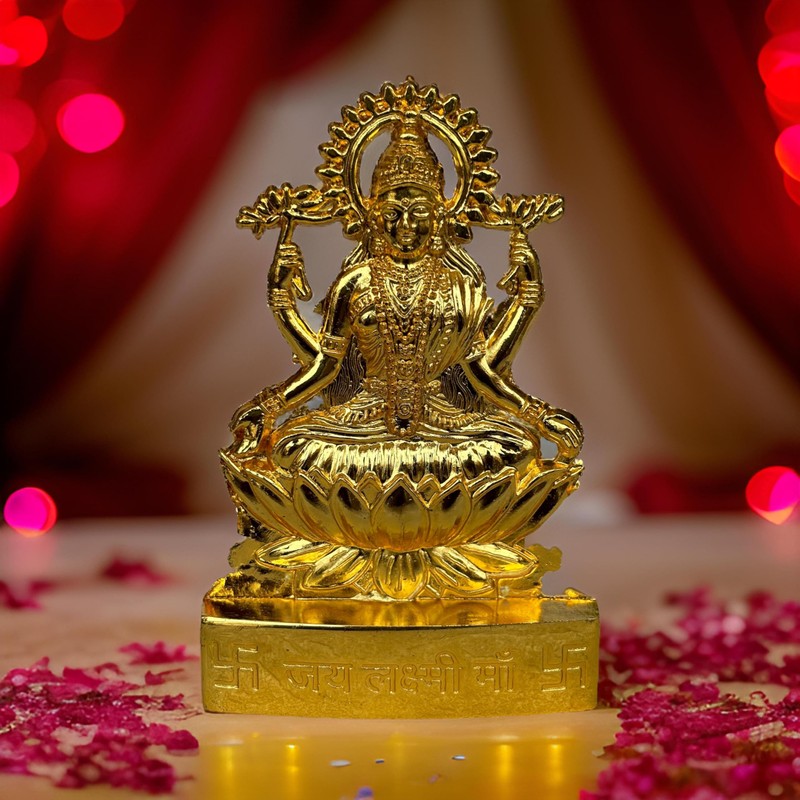 Salvus App SOLUTIONS Laxmi Kuber Idol/Lakshmi Kuber Statue/Murti 100% Small