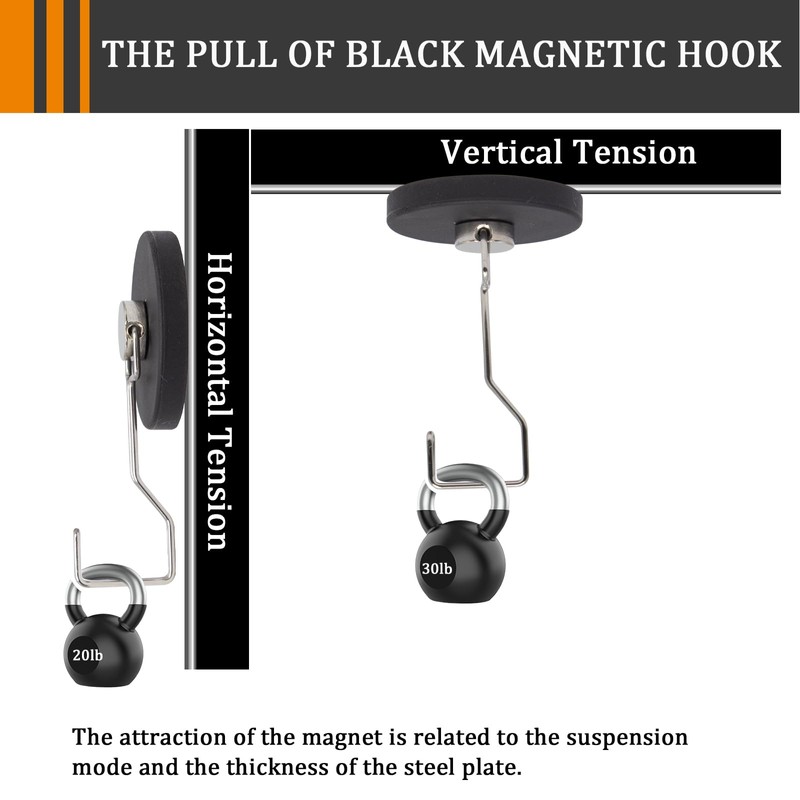 DUGUJIUJIAN Magnet Hooks, Kitchen Essentials Refrigerator Magnets with Hooks for