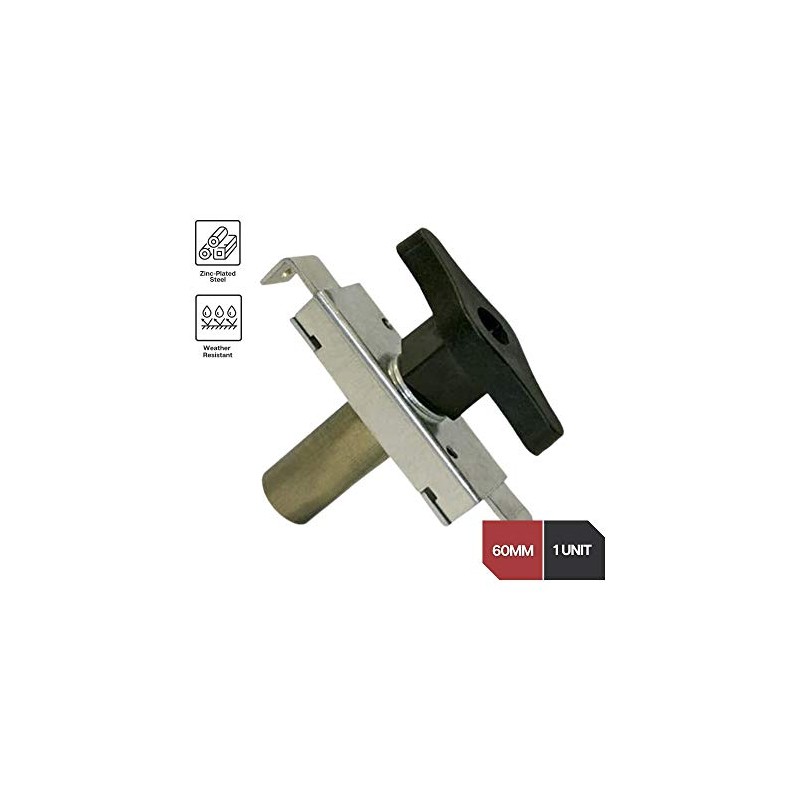 DOJA Industrial T-Handle Door Lock, Cylinder Length 60, 1 Unit,