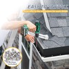 Flamorrow 4 Pack Aluminum Gutter Valley Splash Guards, Rainwater Roofing