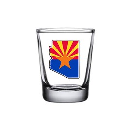 Rogue River Tactical Arizona State Flag Outline Shot Glass Gift For AZ