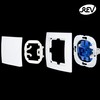 REV Studio weiss Abdeckung Dimmer