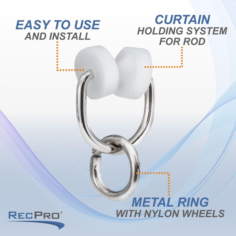 RecPro RV Nylon Wheel Carrier Ring for I Beam Track