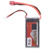7.4V 1300mAh 30C Lipo Battery with T Plug Rechargeable Lithium