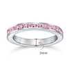 Bling Jewelry Sterling Silver Simulated Pink Tourmaline CZ Ring
