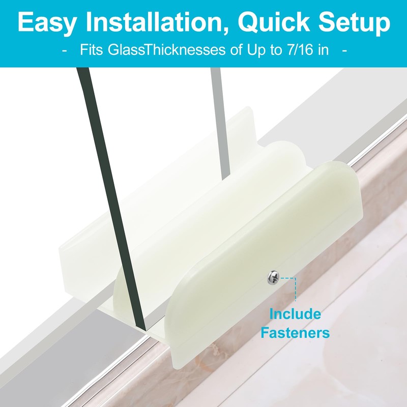 M6219 Sliding Shower Door Bottom Guide - Plastic Track Guide