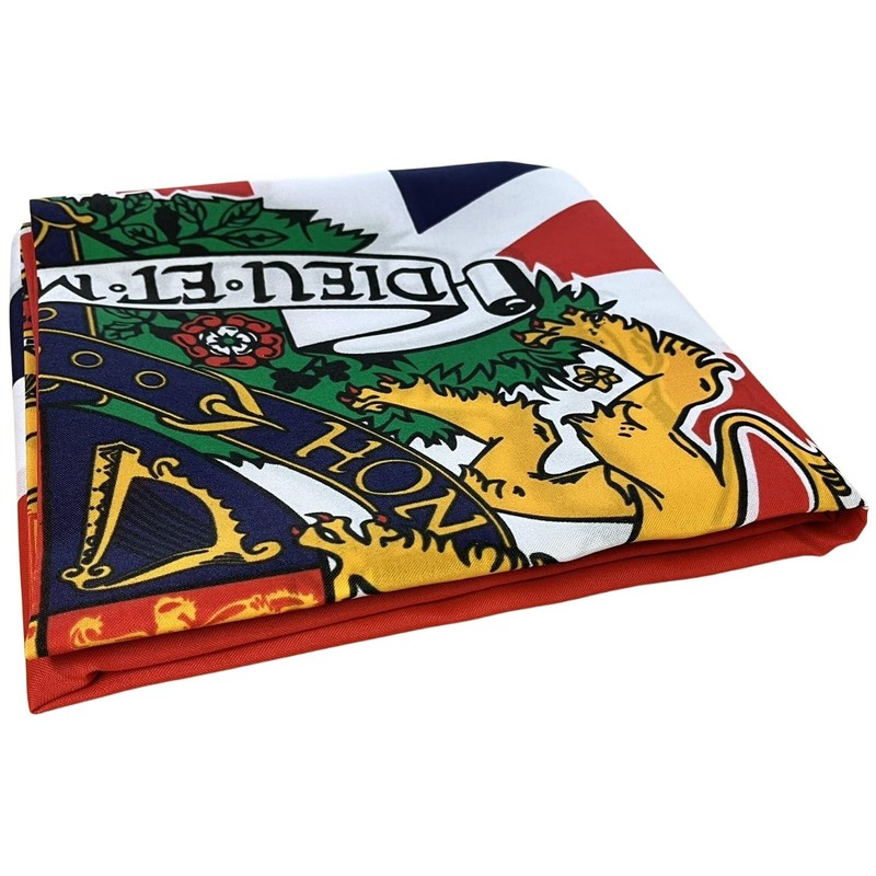 NWFlags Outdoor Heavy Union Jack Crest Flag 5ft x 3ft