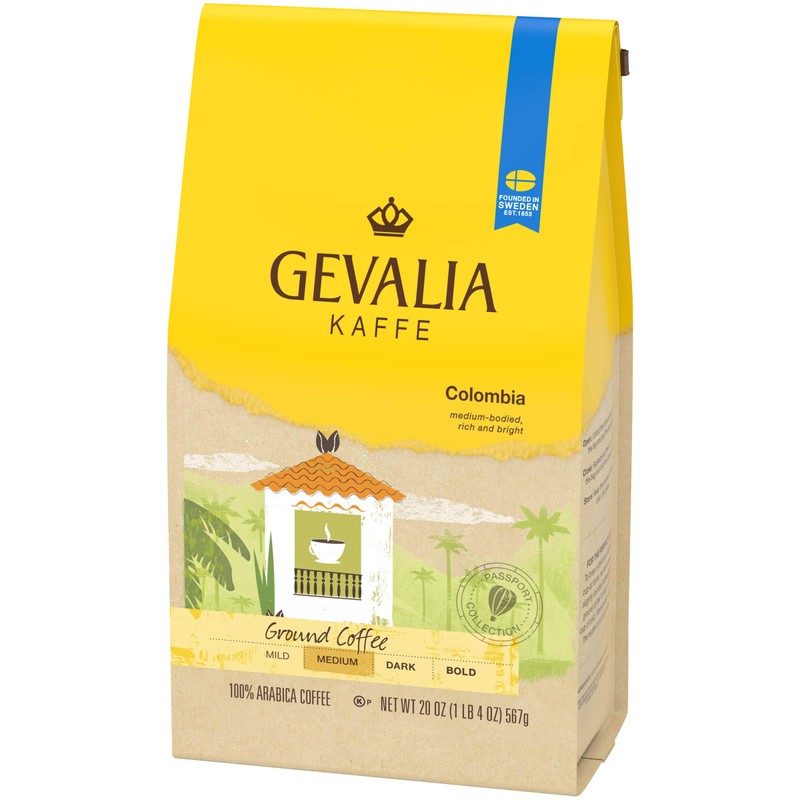 Gevalia Colombian Mild Roast Ground Coffee (20 oz Bag)