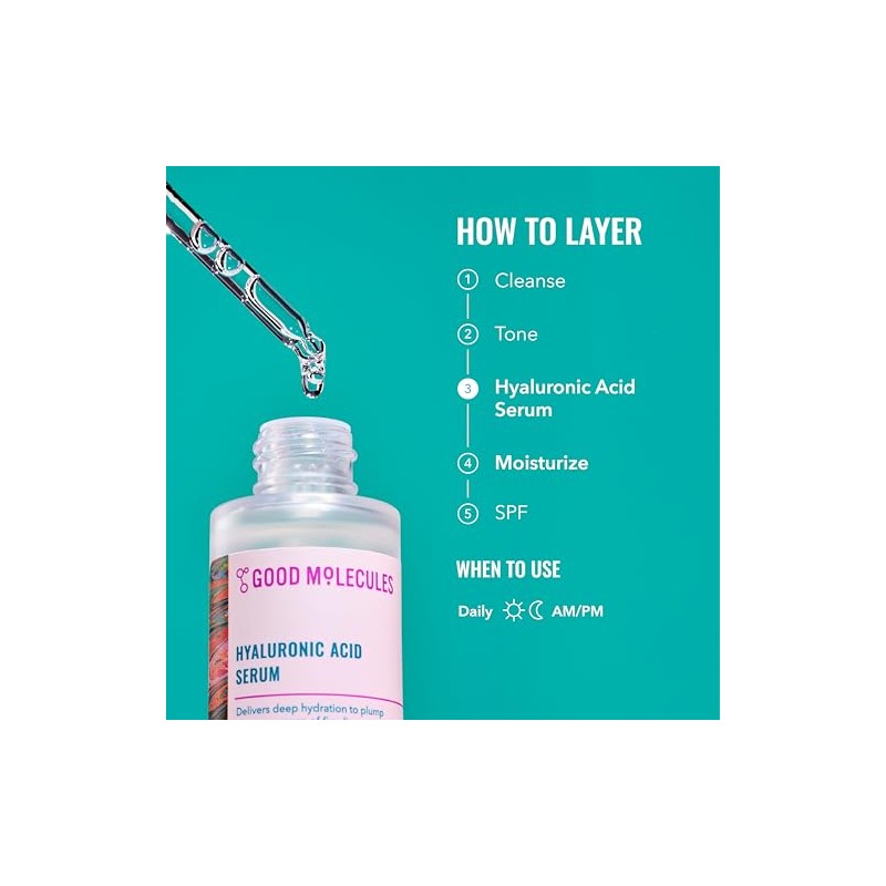 Good Molecules - Sérum de ácido hialurónico de 30 ml,