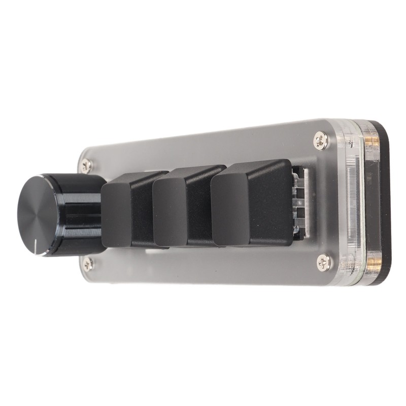 USB Mini 3 Key Keypad with Knob DIY Programmable Type