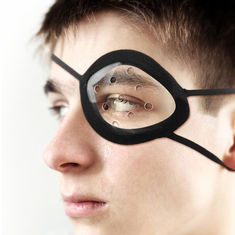 Geiserailie 2 Pack Eye Shield 9-Hole Eye Shield with Adjustable