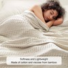 PHF Cooling Waffle Blanket California King Size, Lightweight 60% Rayon