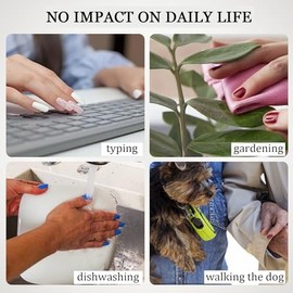 Chrome Press on Nails Medium Square Fake Nails Silver Gradient French Tip Nails Glossy Shiny Full Cover Glue on Nail Laser Acrylic Stick on Nail Reusable False Nail for Women 24Pcs