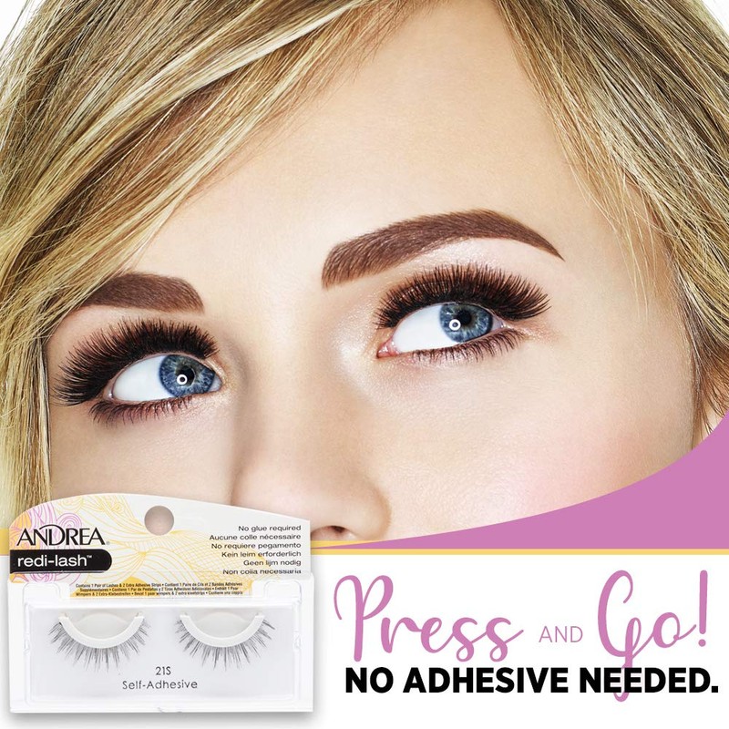 Andrea Redi-Lash Self-Adhesive False Lashes 21S, 4 pack