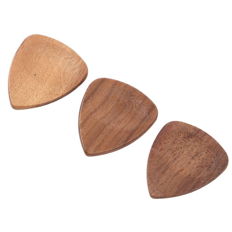 Wood Guitar Pick Holder Set 3 Pcs Wooden Guitar Picks